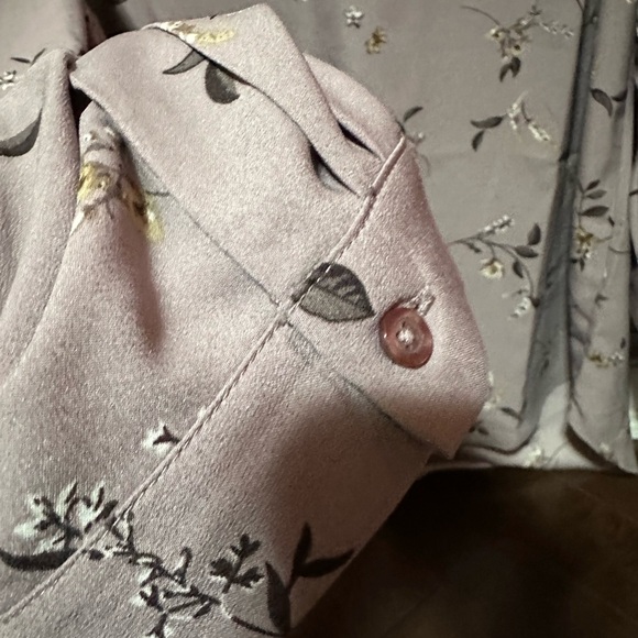 XXL lilac floral blouse - Picture 6 of 9